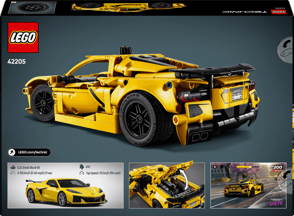 Lego Technic 42205 Chevrolet Corvette Stingray Playset for Ages 9 & Up