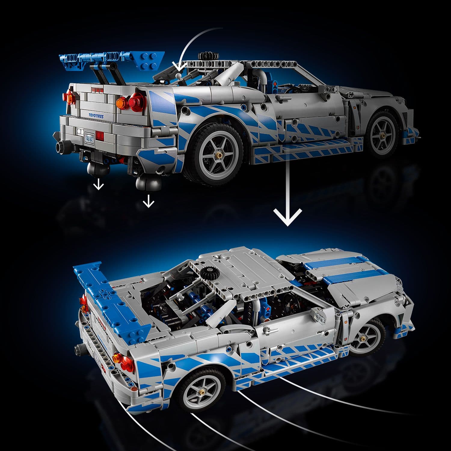 Lego Technic 42210 2 Fast 2 Furious Nissan Skyline GT-R (R34) Ages 18+