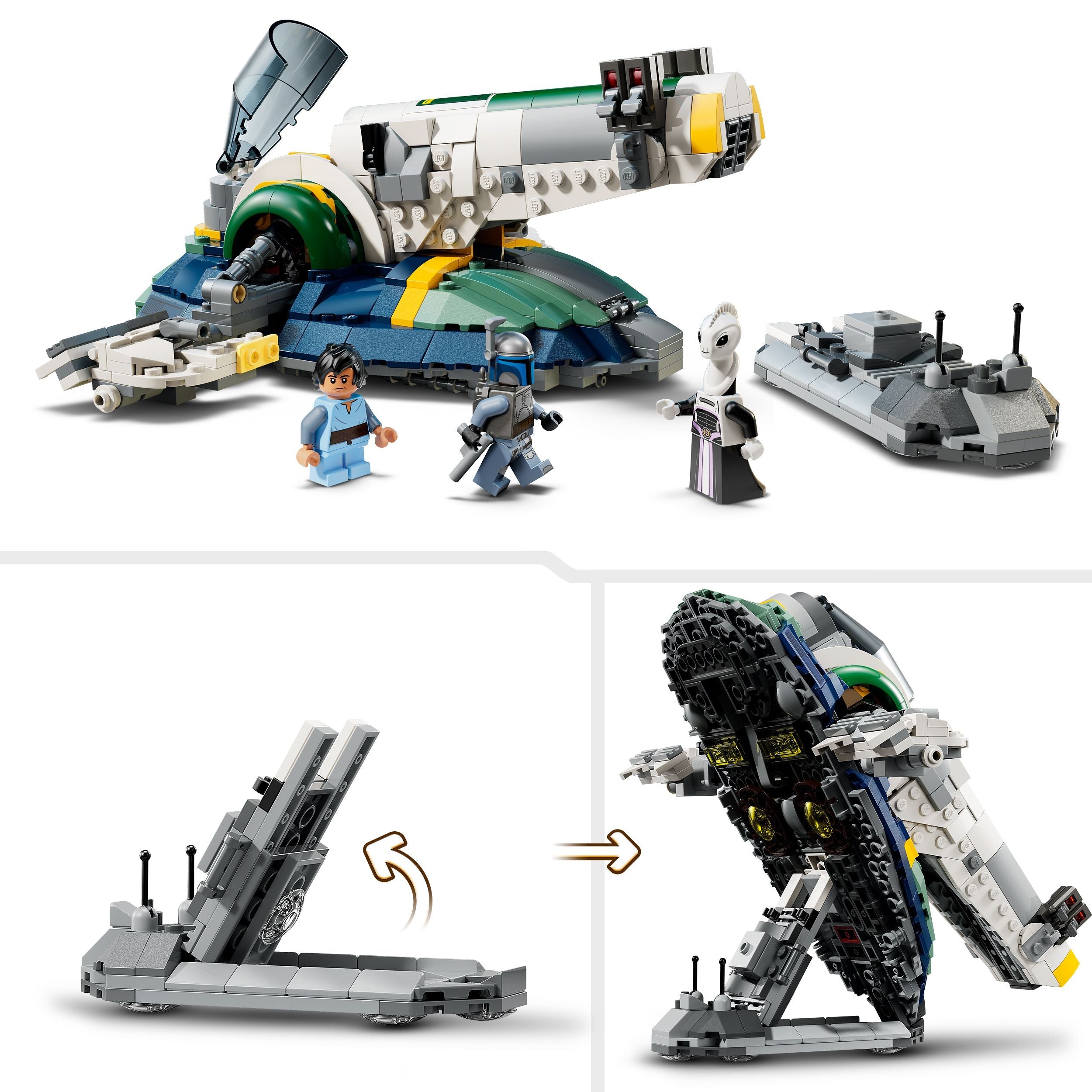 Lego Star Wars 75433 Jango Fett's Starship Buildable Playset for Ages 9+