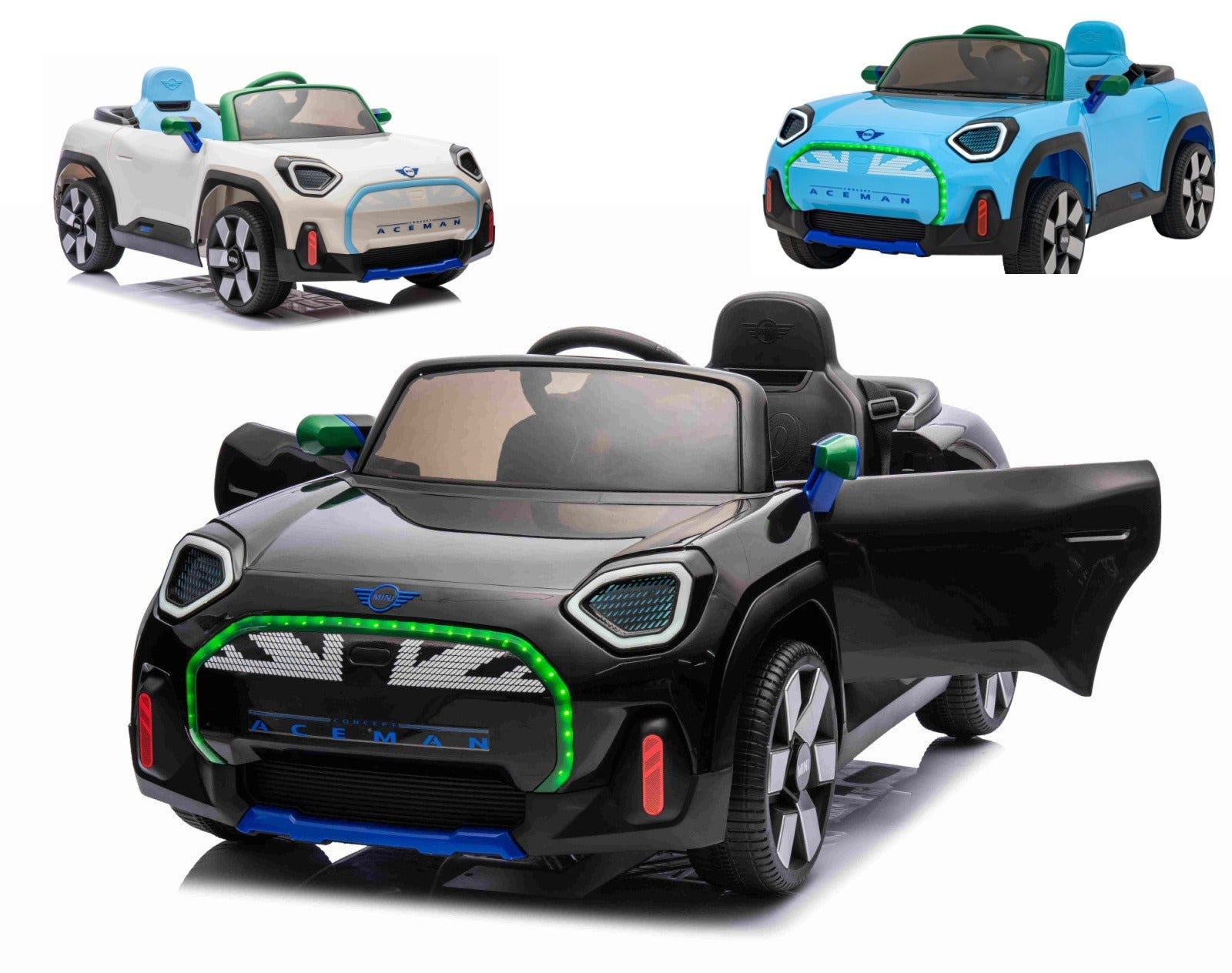 Kids MINI Ride on Car - Aceman With Free Leather Seat and Eva Rubber Wheels Upgrades