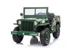 3 Seater Hotchkiss Willys Jeep Ride On 24v