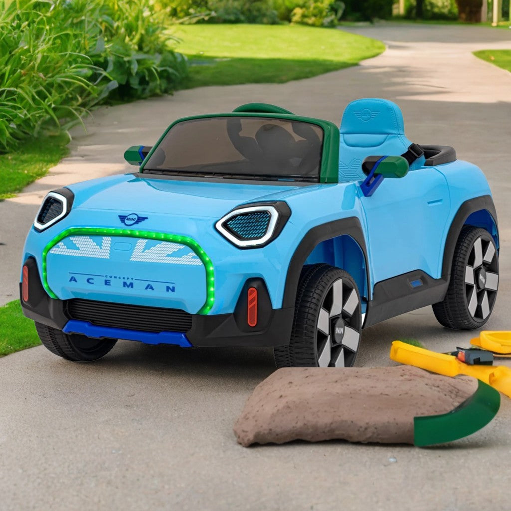 Kids MINI Ride on Car - Aceman With Free Leather Seat and Eva Rubber Wheels Upgrades