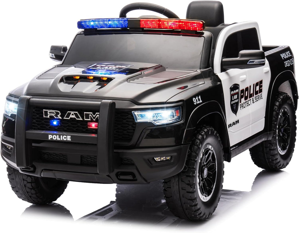 12V Dodge Ram Police Ride-On Car: Your Child's First Patrol Mission
