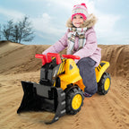 Kids Ride On Bulldozer Toy with Adjustable Bucket and Sound