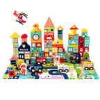 Wooden City Building Block Set 100-Piece Construction Kit