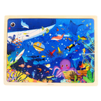 48-Piece Wooden Underwater Puzzle Educational Ocean Scene 3-6
