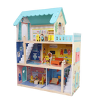Wooden Dream Doll House Multi-Level Playset with Accessories 3+