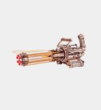 Rotating-Barrel Machine Gun 3D Wooden Puzzle