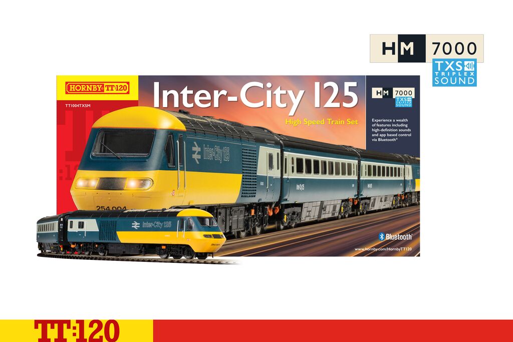 Hornby TT:120 TT1004TXSM Intercity 125 High Speed Digital Train Set - Sound Fitted