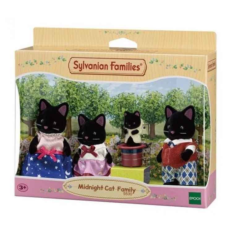 Sylvanian Families Midnight Cat Family