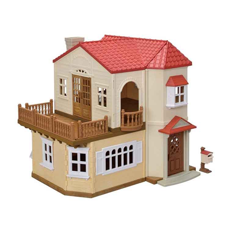 Sylvanian Families - Red Roof Country Home with Secret Attic Playroom