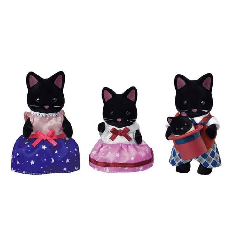 Sylvanian Families Midnight Cat Family