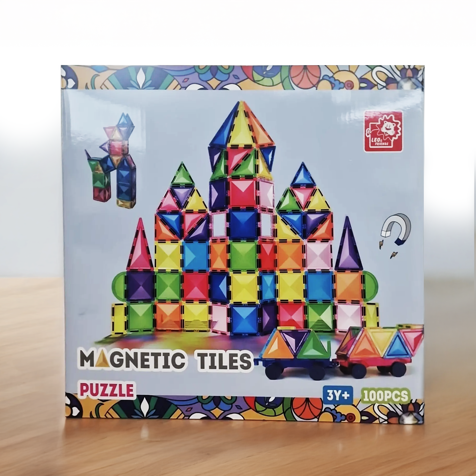 Magnetic Tiles Puzzle 100 PCS Building Set 3+