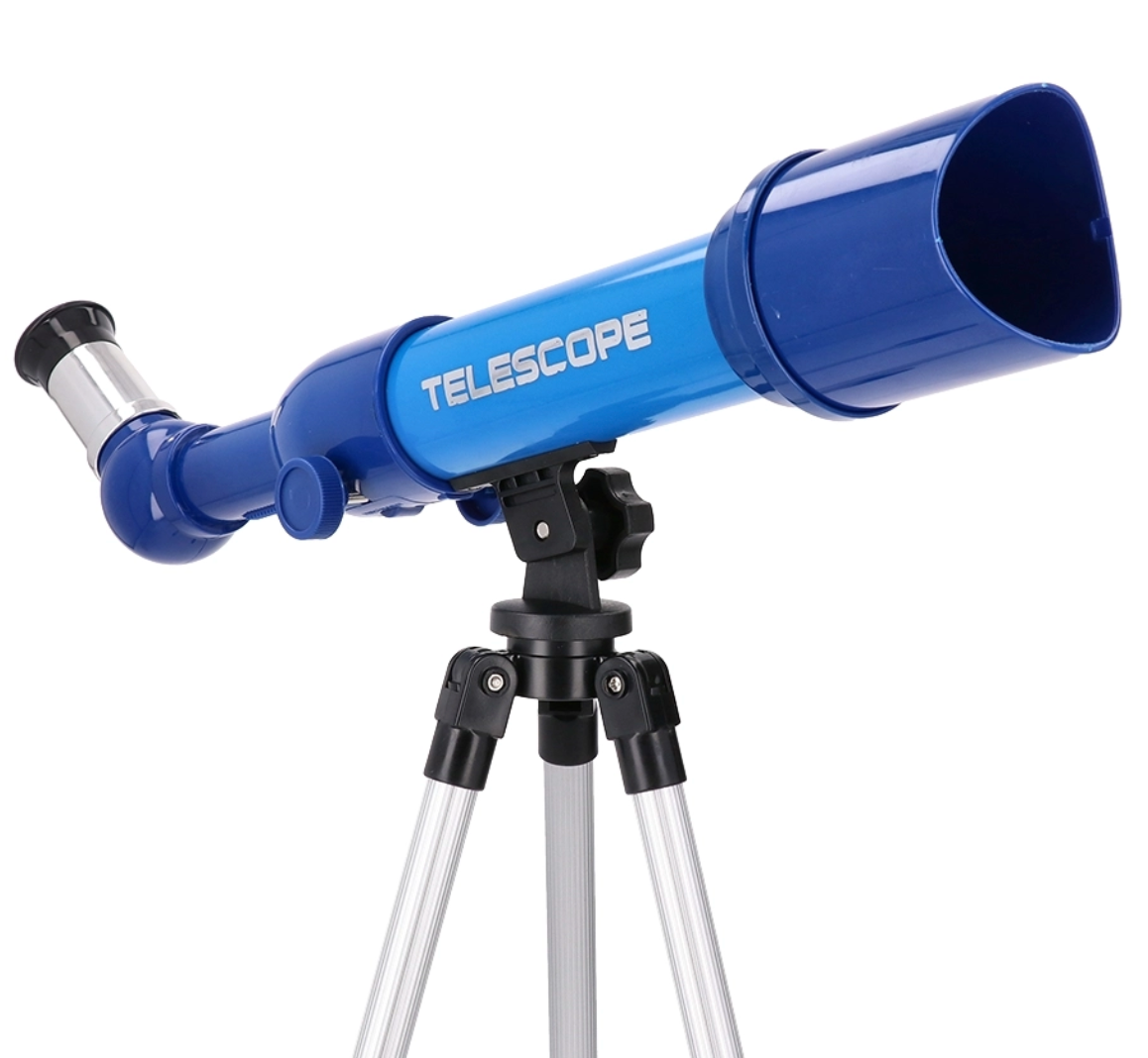 Kids’ Astronomy Telescope 80x Magnification with 3 Optical Lenses Ages 6+ Blue