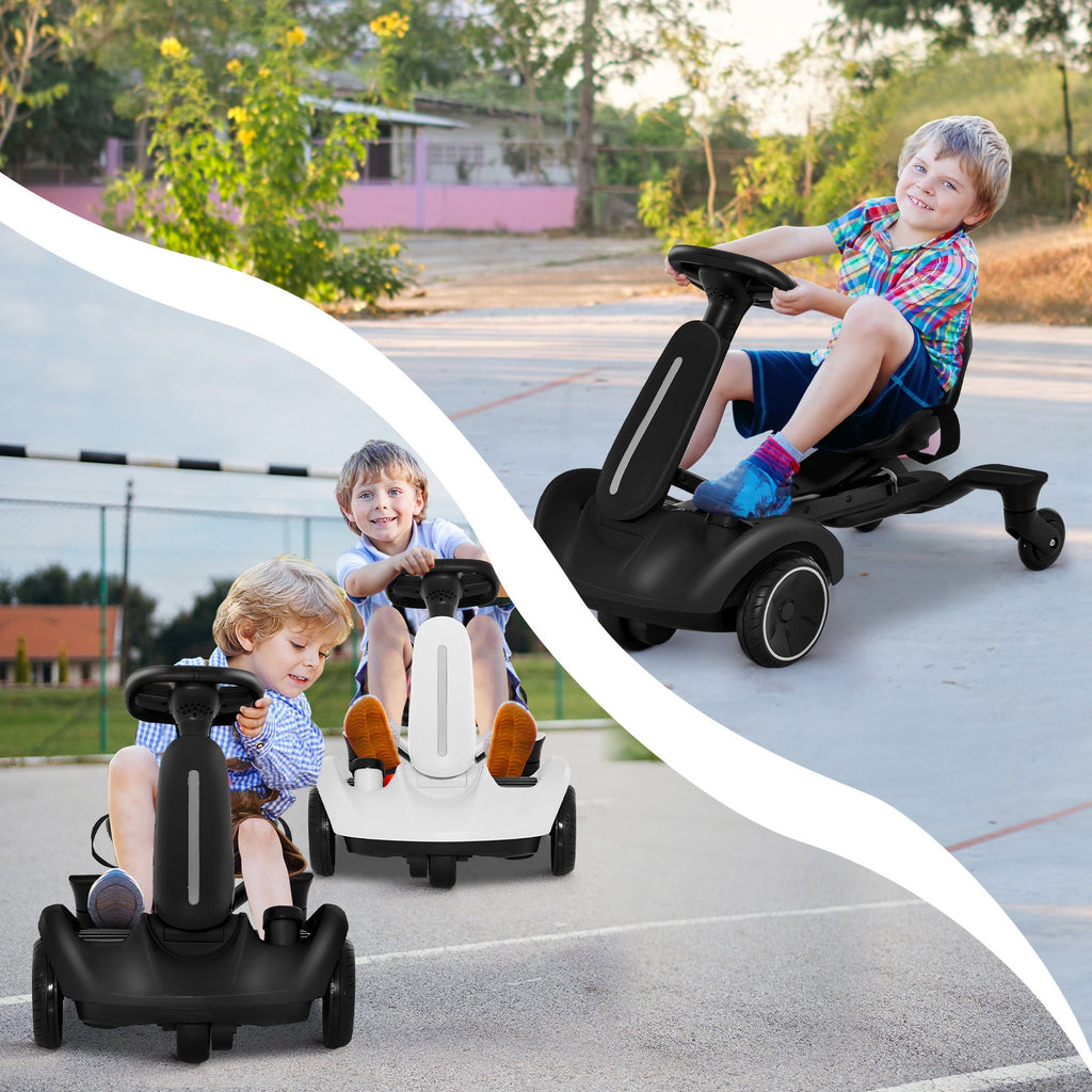 6V Electric Ride on Drift Car for Kids Aged 3-8 Years Old-Black