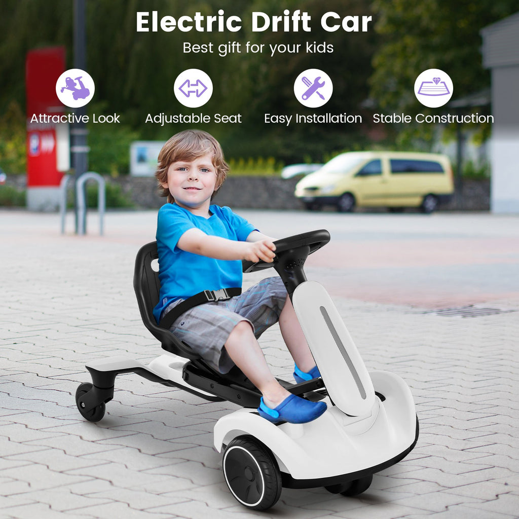 6V Electric Ride on Drift Car for Kids Aged 3-8 Years Old-Black