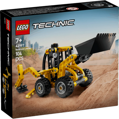 Lego Technic 42197 Backhoe Loader Buildable Playset for Ages 7 and Up