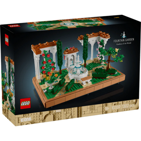 LEGO Icons 10359 Ensemble de construction Jardin et Fontaine pour adultes (18 ans et plus)