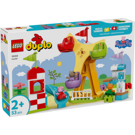 Lego Duplo 10453 Peppa Pig Funfair Playset for Toddlers Ages 2 and Up