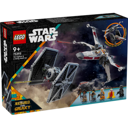 Lego Star Wars 75393 TIE Fighter & X-Wing Mash-up Playset for Ages 10+