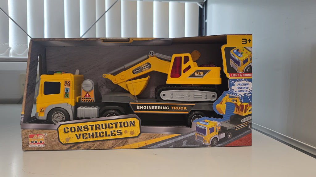 Truck and Excavator Construction Toy