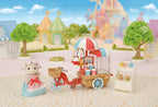 Sylvanian Families - Set da gioco con triciclo per la consegna dei popcorn per bambini dai 3 anni in su