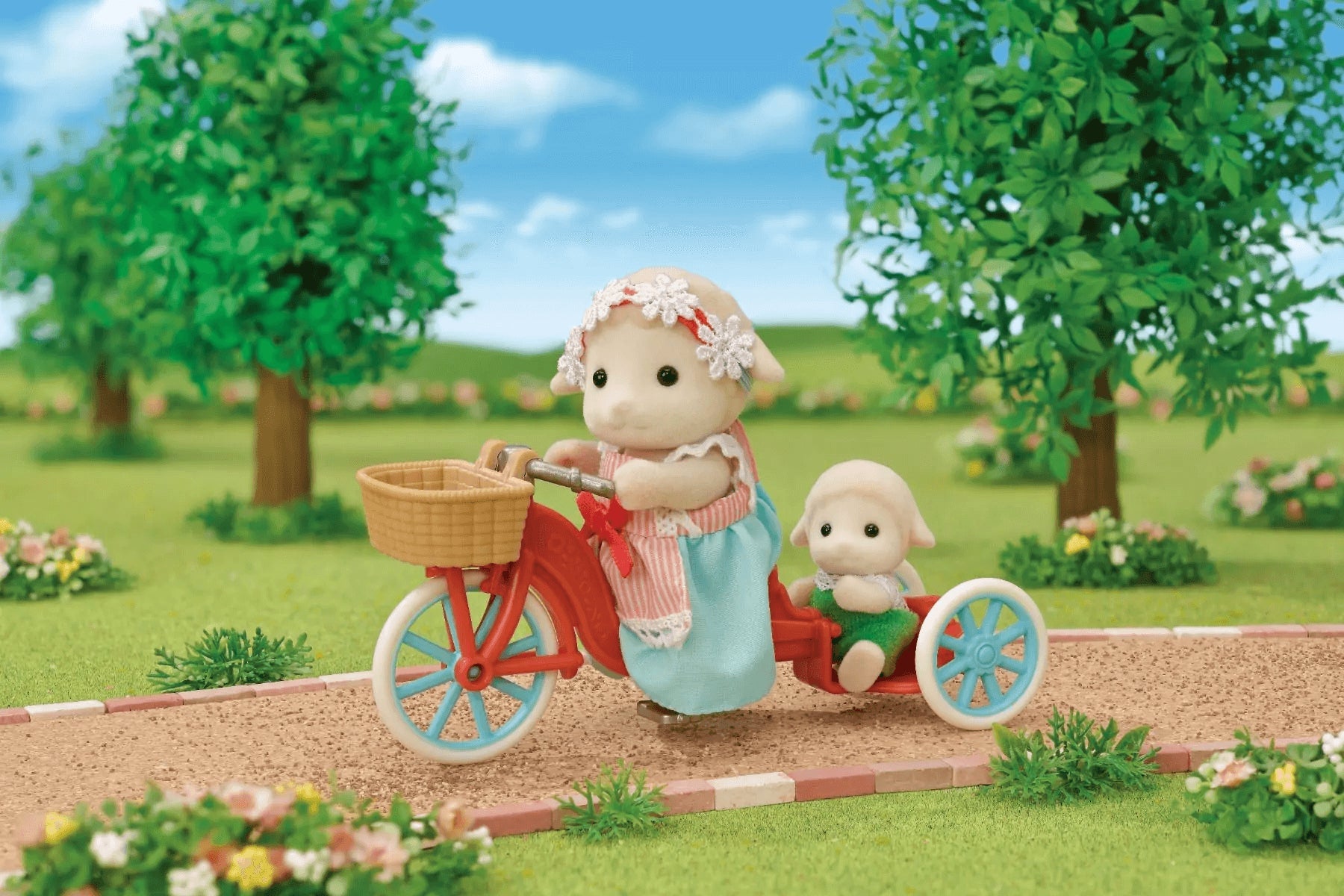 Tricycle de livraison de pop-corn Sylvanian Families, jouet pour enfants de 3 ans et plus