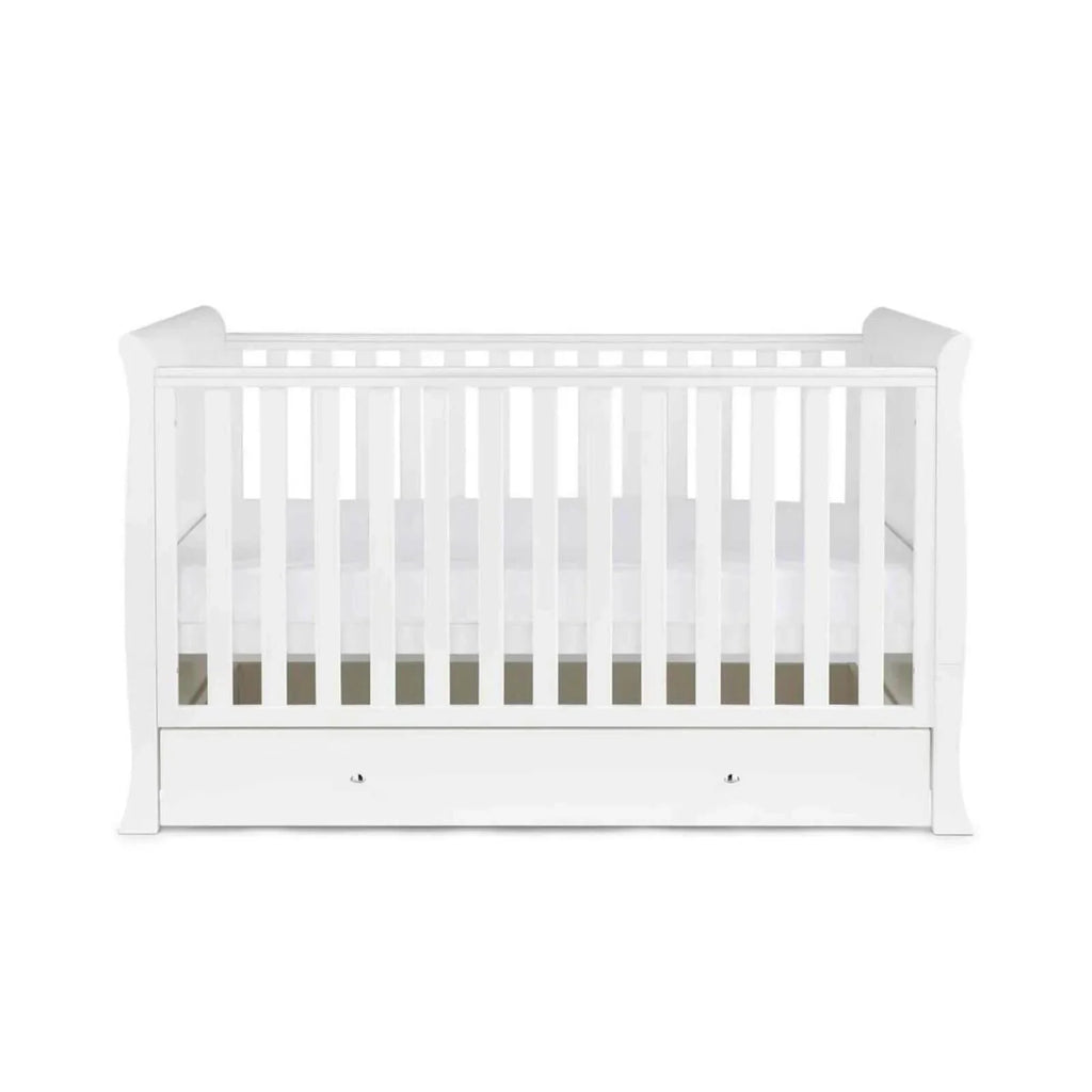 Ickle Bubba Snowdon Classic Cot Bed White - Without Mattress