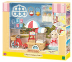 Sylvanian Families - Set da gioco con triciclo per la consegna dei popcorn per bambini dai 3 anni in su