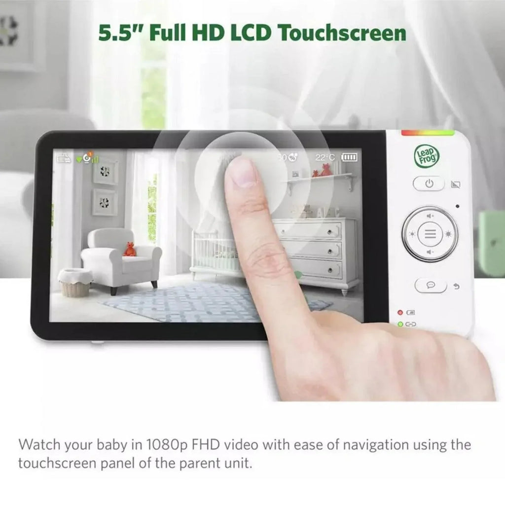 LeapFrog LF2936FHD Touch Screen Wi-Fi Smart Baby Monitor 5.5" 1080p Full HD Colour Display