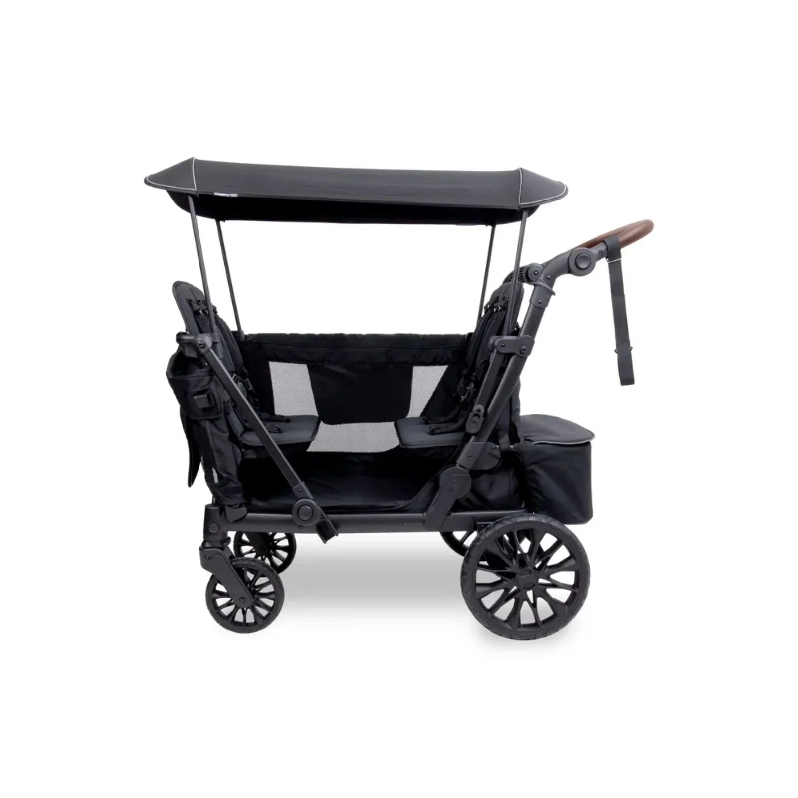 Wonderfold L4 Quad Stroller Wagon - Black