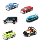 Die-Cast Car & Truck Playset – 6 Alloy Vehicles