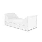 Ickle Bubba Snowdon Classic Cot Bed White - Without Mattress