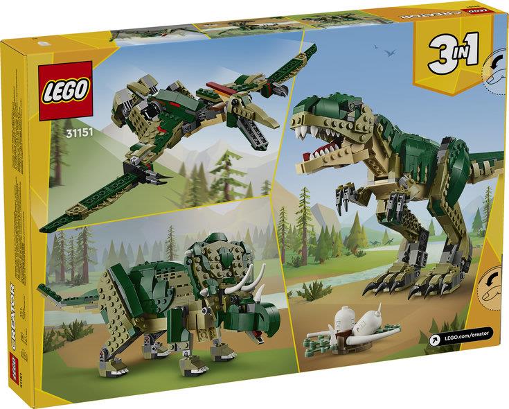 Lego Creator 3 in 1 31151 T. Rex Rebuildable Playset for Ages 9 and Up