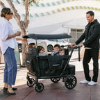 Wonderfold L4 Quad Stroller Wagon - Black