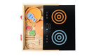 2-in-1 Mini Kitchen Wooden Play Set 15-Piece Pretend Cooking Kit for Kids 24M+