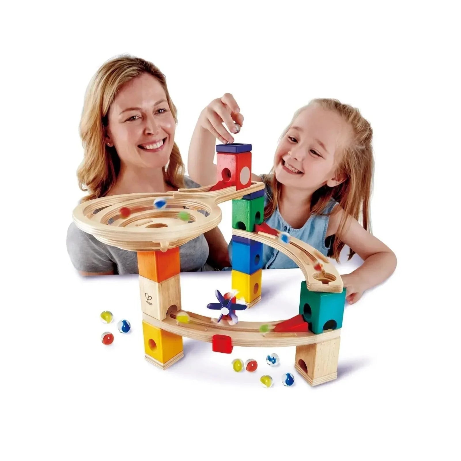 Hape Quadrilla Race to the Finish Marble Run Blocks