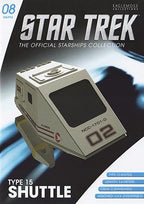 #08 Type-15 Shuttlepod NCC-1701-D "02 Aldrin" Shuttlecraft Diecast Model Ship (Eaglemoss / Star Trek)