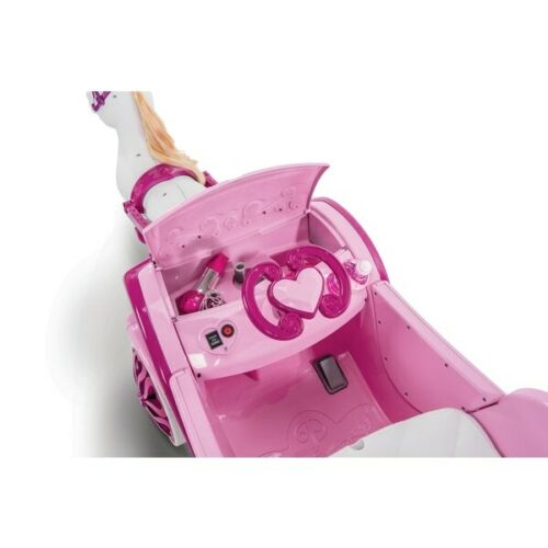 Kids Disney Princess 6v Electric Ride-on Horse & Carriage