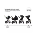 Kinderkraft Moov 2 3-in-1 Travel System - Black