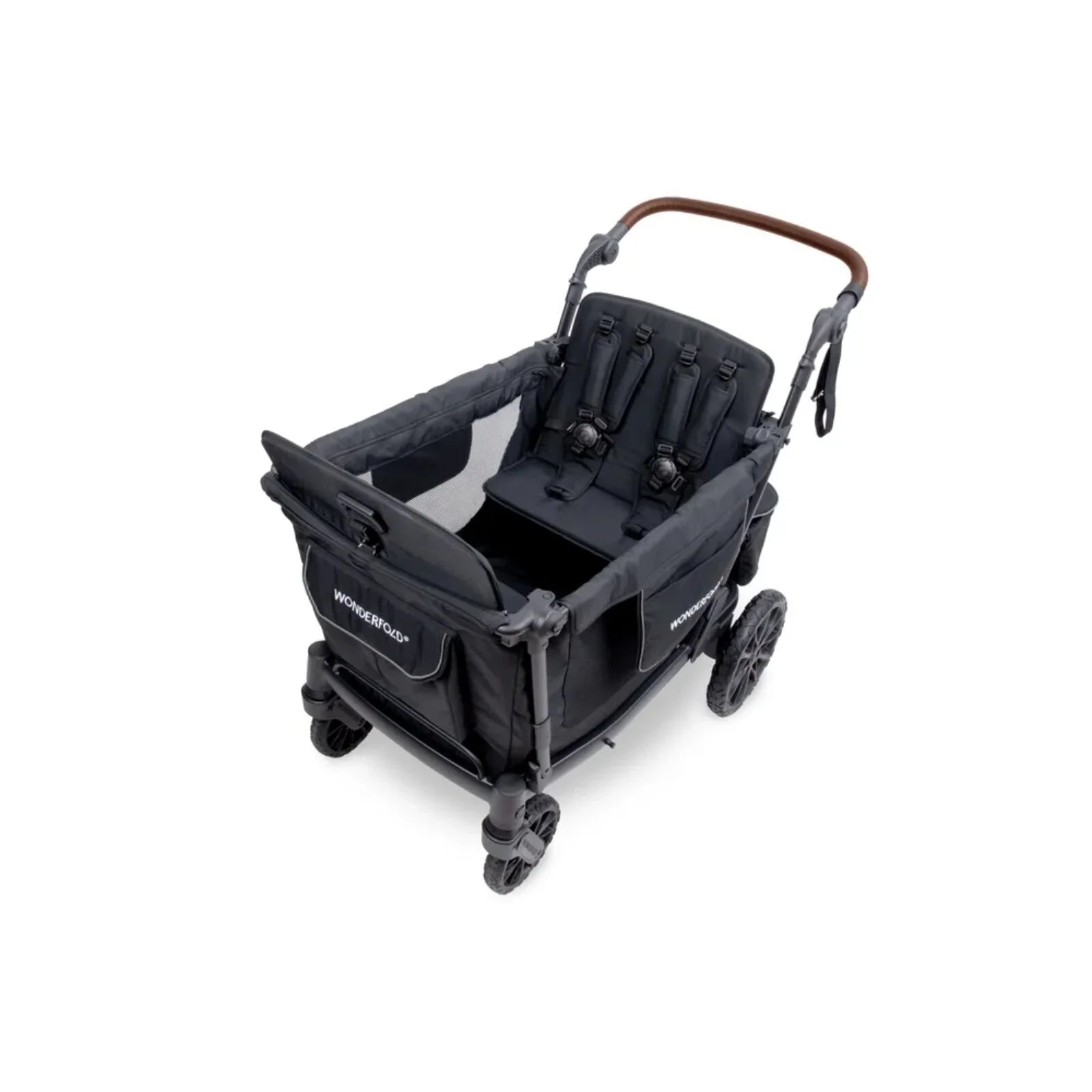 Wonderfold L4 Quad Stroller Wagon - Black