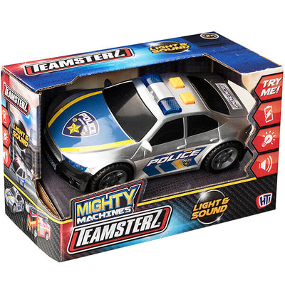 Children's Plastic Police Car Toy with Lights and Sounds