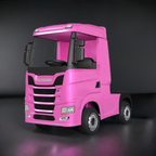 Scania Pink Ride On Truck & Trailer for Kids | 24V