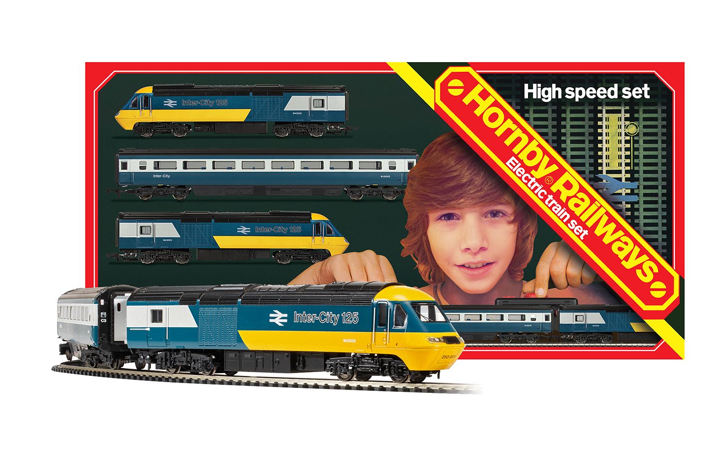 Hornby R1289M BR Intercity 125 High Speed Retro Train Set