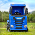 Scania Blue Ride On Truck & Trailer for Kids | 24V
