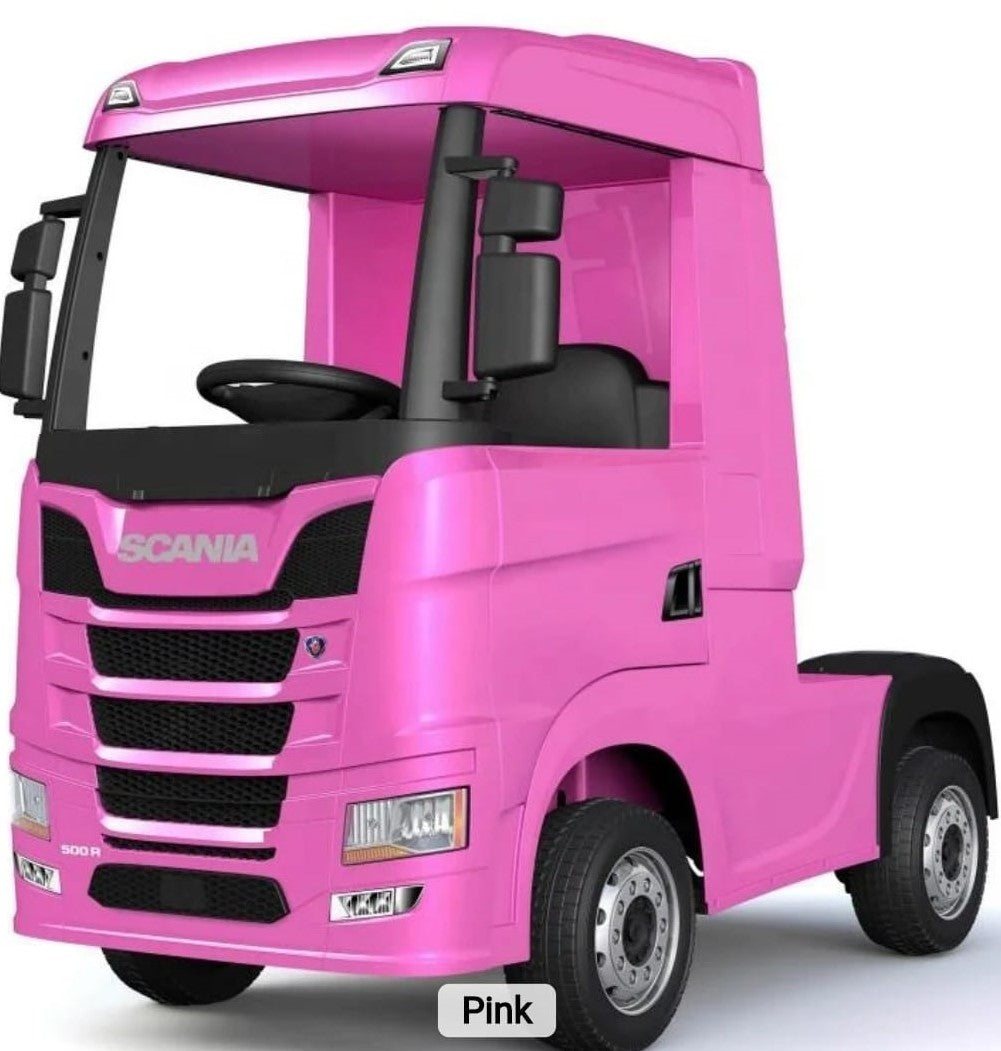 Scania Blue Ride On Truck & Trailer for Kids | 24V