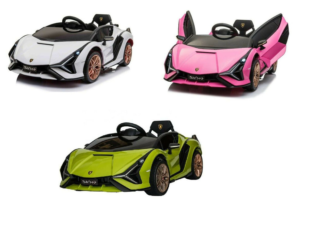Kids Lamborghini Sian Electric Ride-on Car with Parent Remote